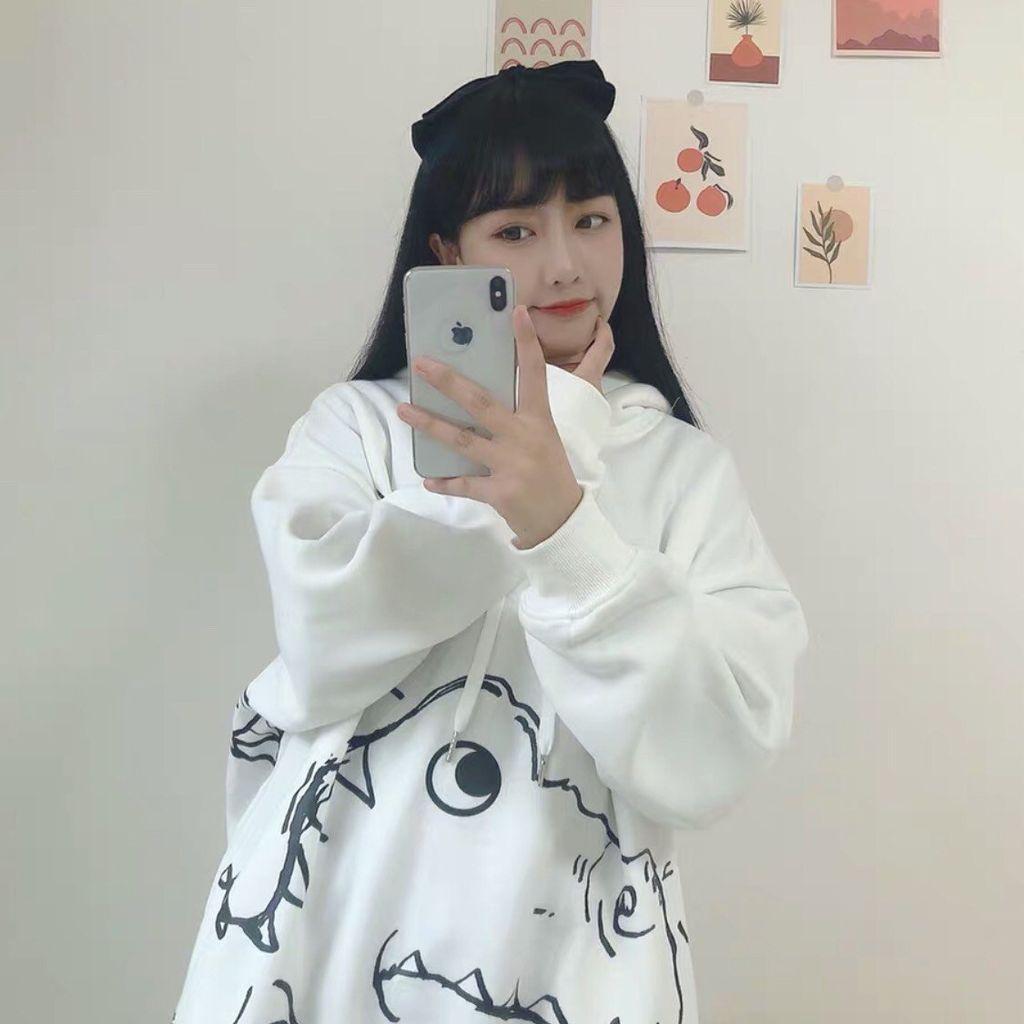 ÁO HOODIE UNISEX NAM NỮ IN ĐẦU KHỦNG LONG