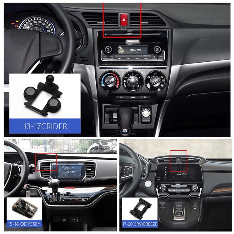 Giá đỡ điện thoại trên ô tô cho Honda Air Vent Điện thoại hỗ trợ phổ quát cho Honda Giá đỡ điện thoại thông minh xoay 360 độ
