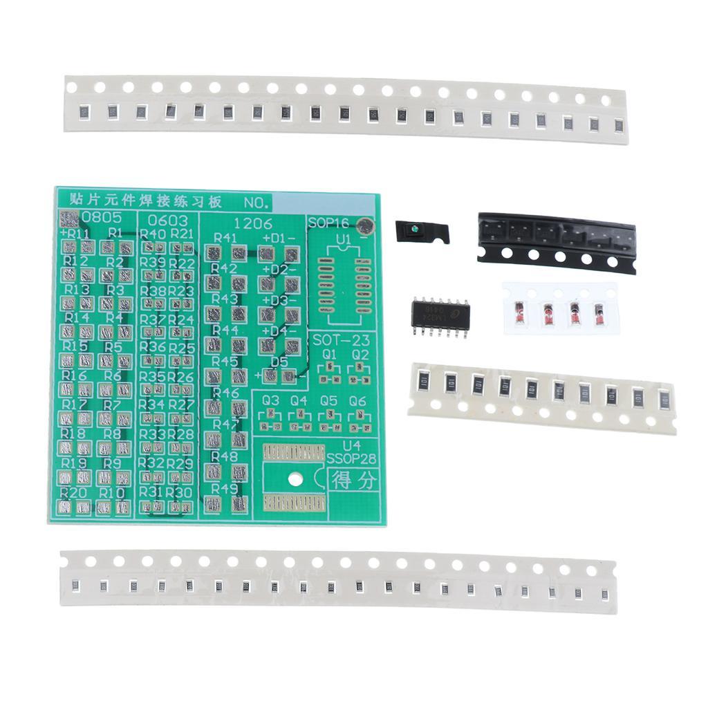 3-7pack SMD Component Welding Practice Board Soldering Practice DIY Kit