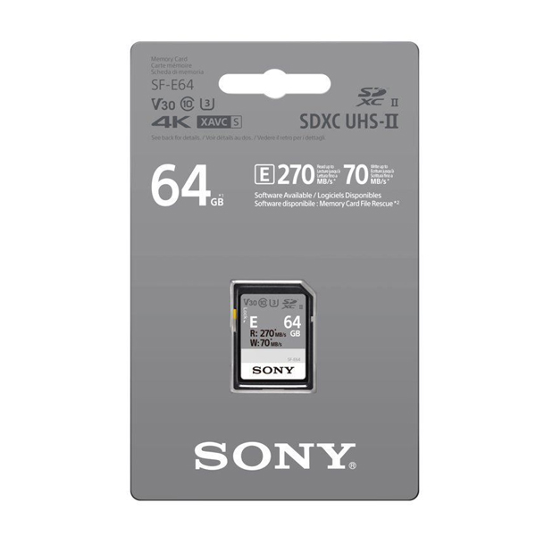 Thẻ nhớ Sony 64GB 270MB/s UHS-II - Hàng Chính Hãng