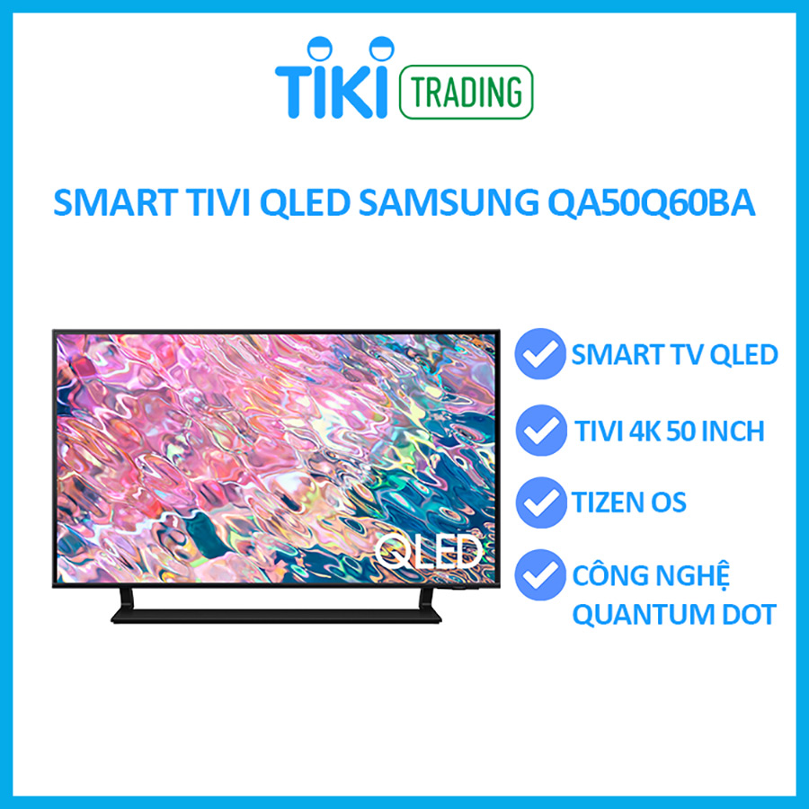 Smart Tivi QLED Samsung 4K 50 inch QA50Q60BA - Model 2022