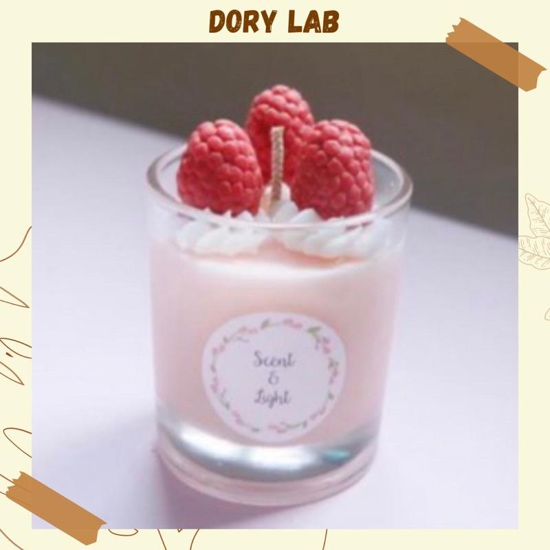 Nến Thơm Handmade Ly Tròn Topping Màu Sắc Dory Lab