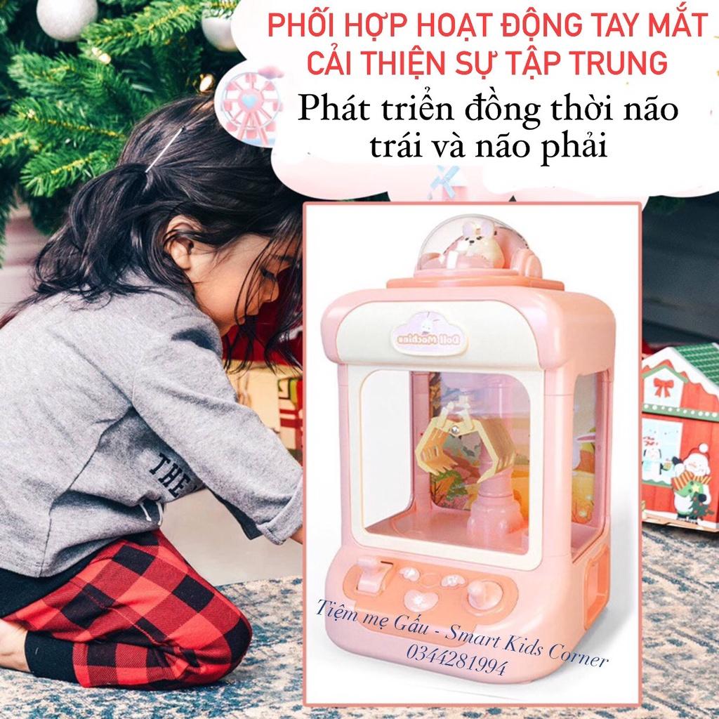 ĐỒ CHƠI MÁY GẮP GẤU MINI CLAW MACHINE PHIÊN BẢN MỚI KÈM 10 BÓNG VÀ 10 GẤU CÓ ĐÈN, NHẠC CHO BÉ CỰC HẤP DẪN