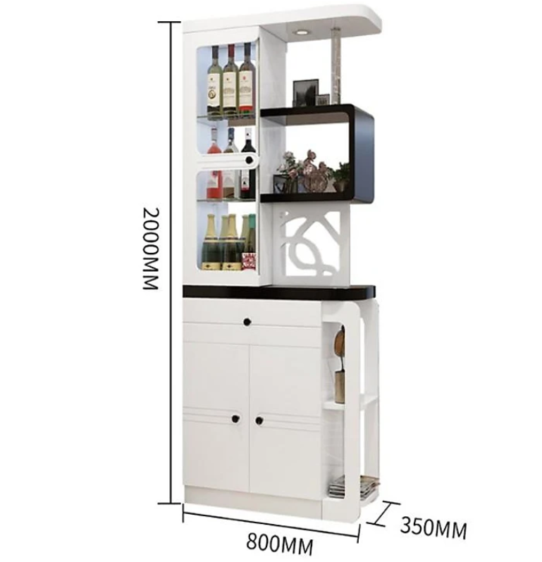 Tủ Vách Ngăn Gỗ MDF Nhập Khẩu Tundo HHP-TVN1904-08 Cao Cấp