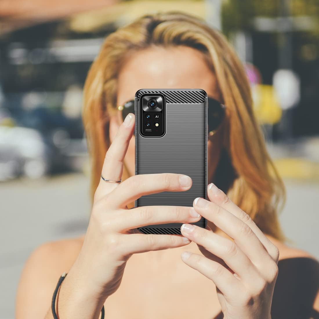 Ốp lưng chống sốc vân kim loại cho Xiaomi Redmi Note 11 Pro 4G / 5G hiệu Likgus - Hàng nhập khẩu