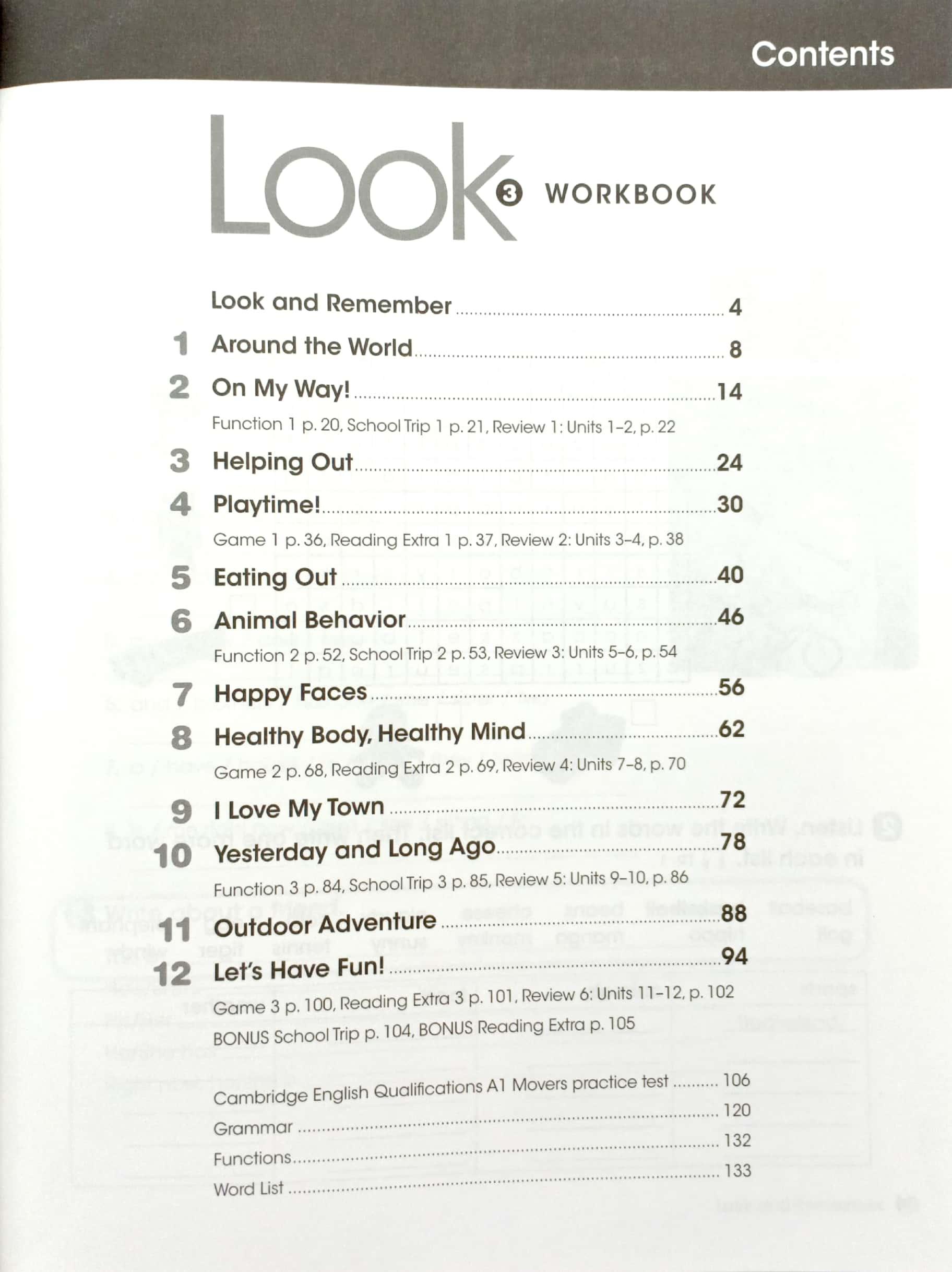 Look 3: Workbook With Online Practice