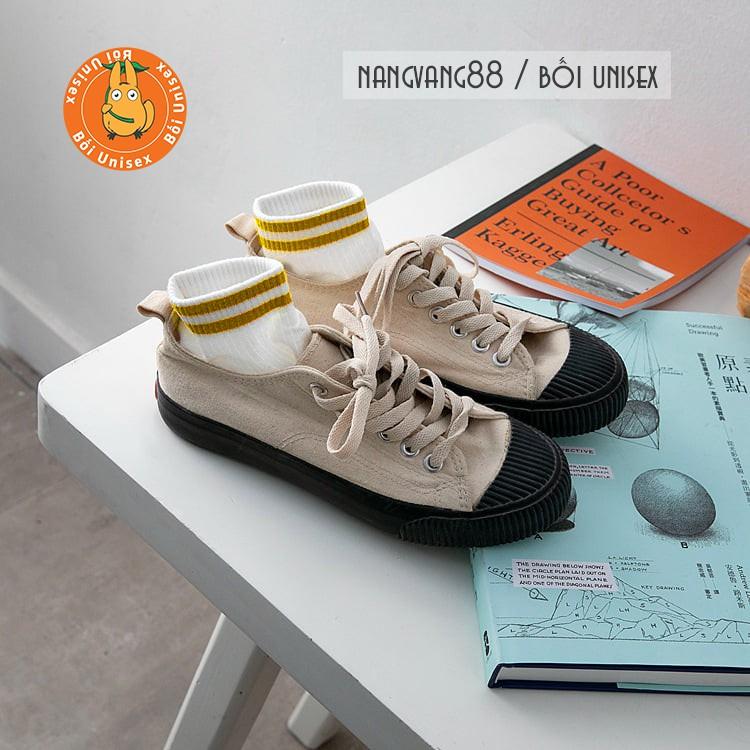 Vớ, Tất Nam Nữ cổ ngắn có sọc phong cách đơn giản, dễ phối đồ, nhiều màu