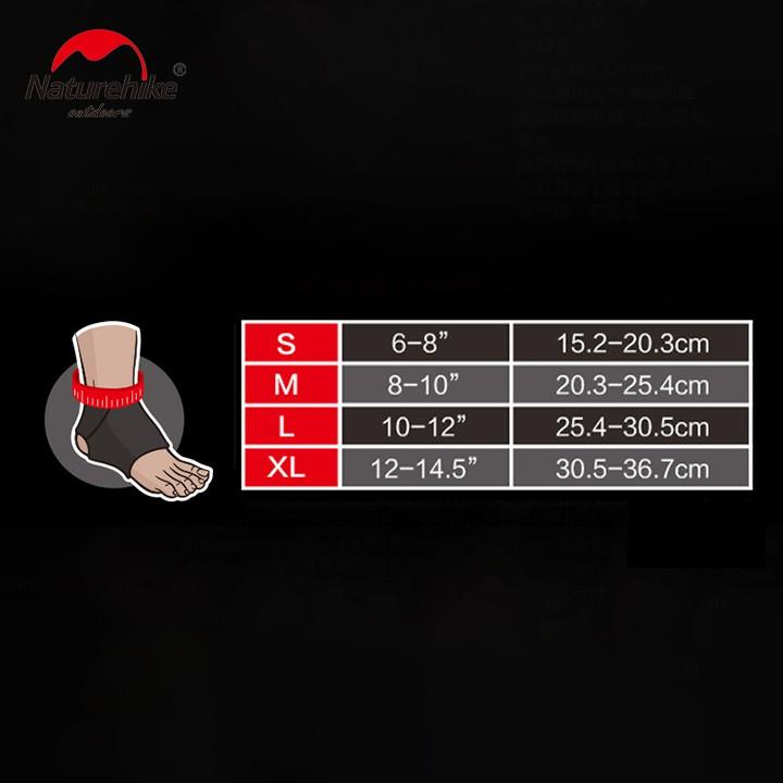 Băng quấn bảo vệ cổ chân leo núi, chạy bộ, tập thể thao du lịch dã ngoại Naturehike HH05A002-B