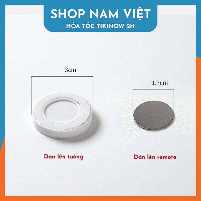 Miếng Dán Nam Châm Tròn Treo Remote Dán Tường