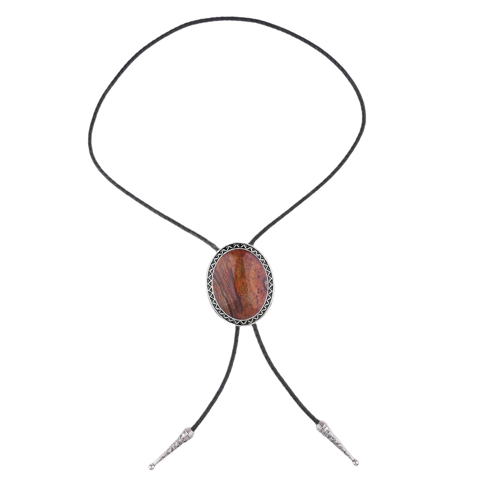 PU Bolo Tie Necktie Costume Wedding Halloween Necklace Handmade Fancy Dress