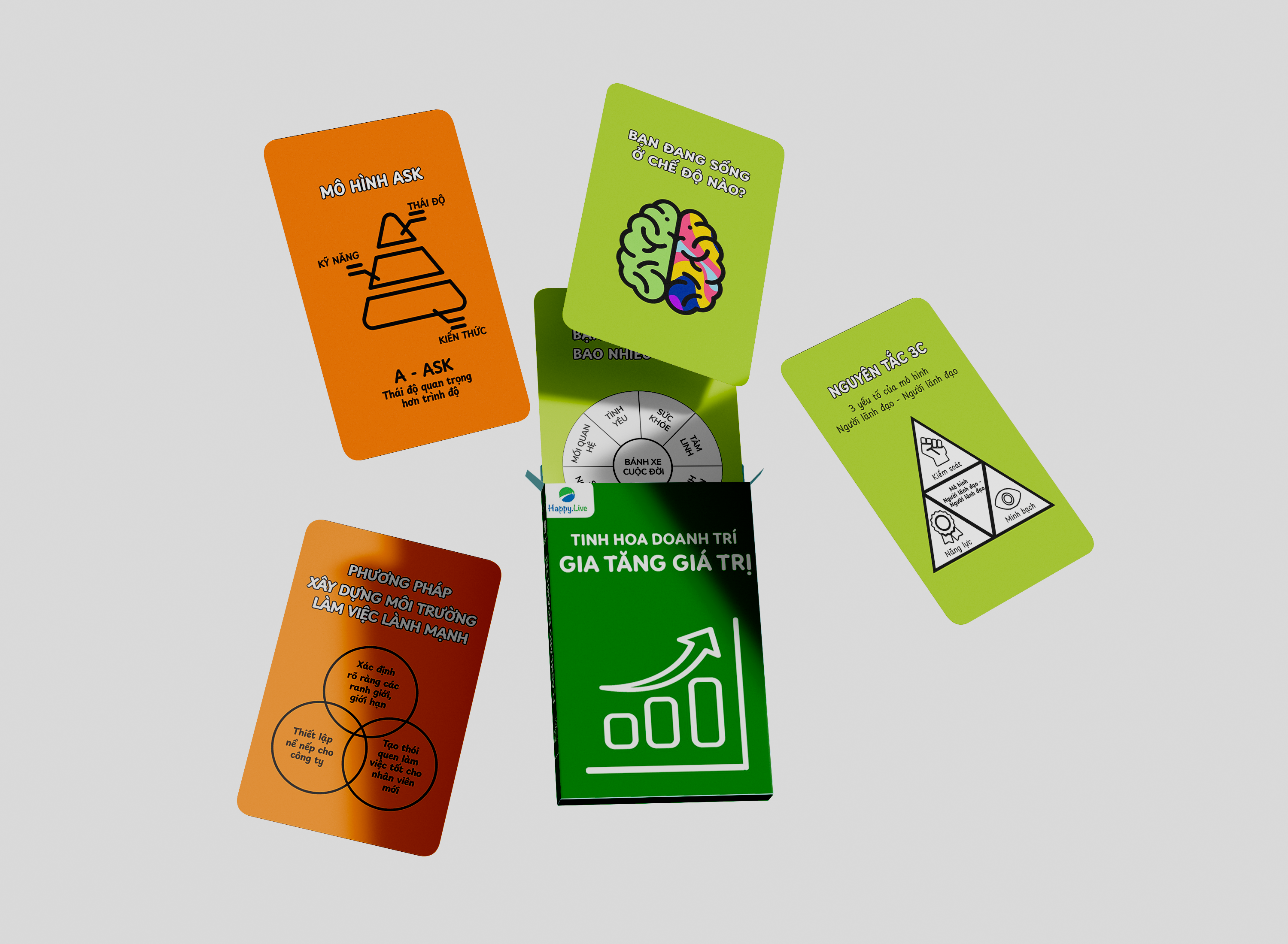 Bộ Flashcards Happy Live (36 thẻ / bộ) - Happy Live