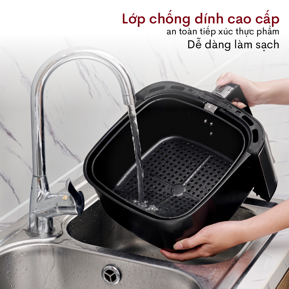 Nồi chiên không dầu cơ 9.2 Lít Fujihome A9, chống dỉnh cao, nồi chiên k dầu 9.2L tự ngắt tiết kiệm điện - Hàng chính hãng