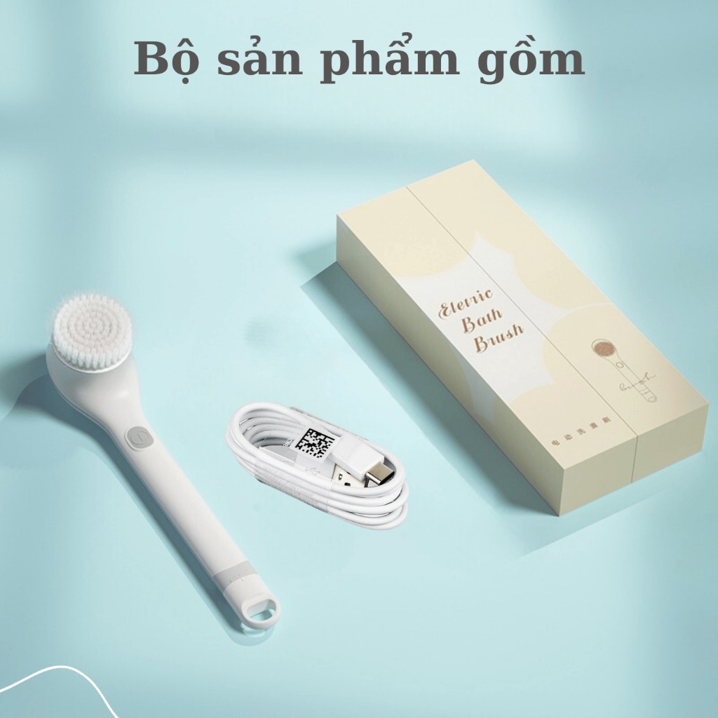 Bàn chải tắm điện Sothing Doco, tẩy tế bào chết, chăm sóc da cho nam nữ- Hàng chính hãng