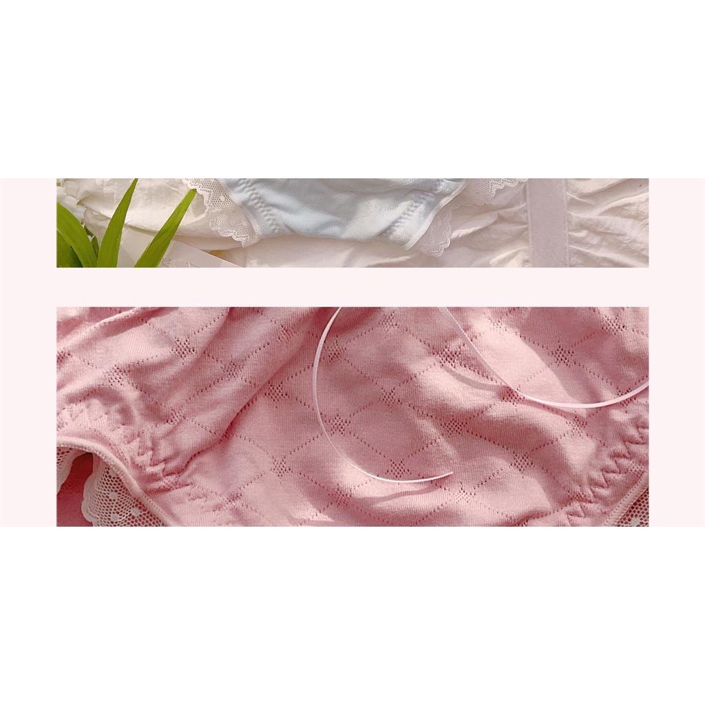 Quần Lót Nữ Cotton Kháng Khuẩn Phối Ren Thời Trang Xuất Đông Âu . Hàng Loại Đẹp.