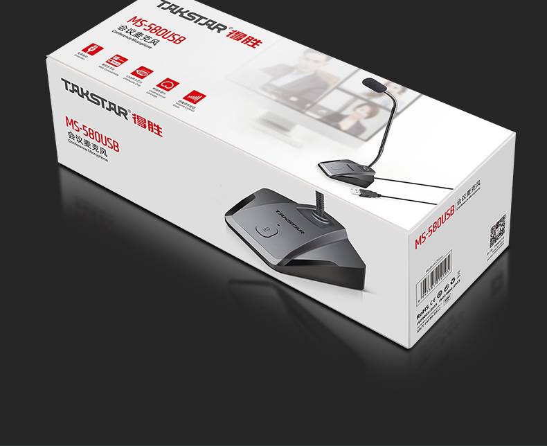 Takstar MS-580USB - Micro Cổ Ngỗng USB Cho Máy Tính, Họp Trực Tuyến - Hàng Chính Hãng