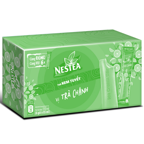 [Tặng 1 Túi Giữ Nhiệt] Combo 3 hộp Trà Kem Tuyết Nestea vị