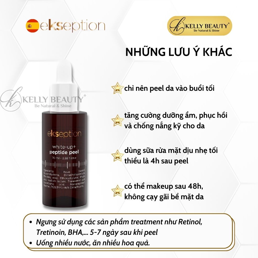 ekseption White-Up Peptide Peel - Sáng Da, Mờ Thâm Nám; Trẻ Hóa Đều Màu Da - Kelly Beauty