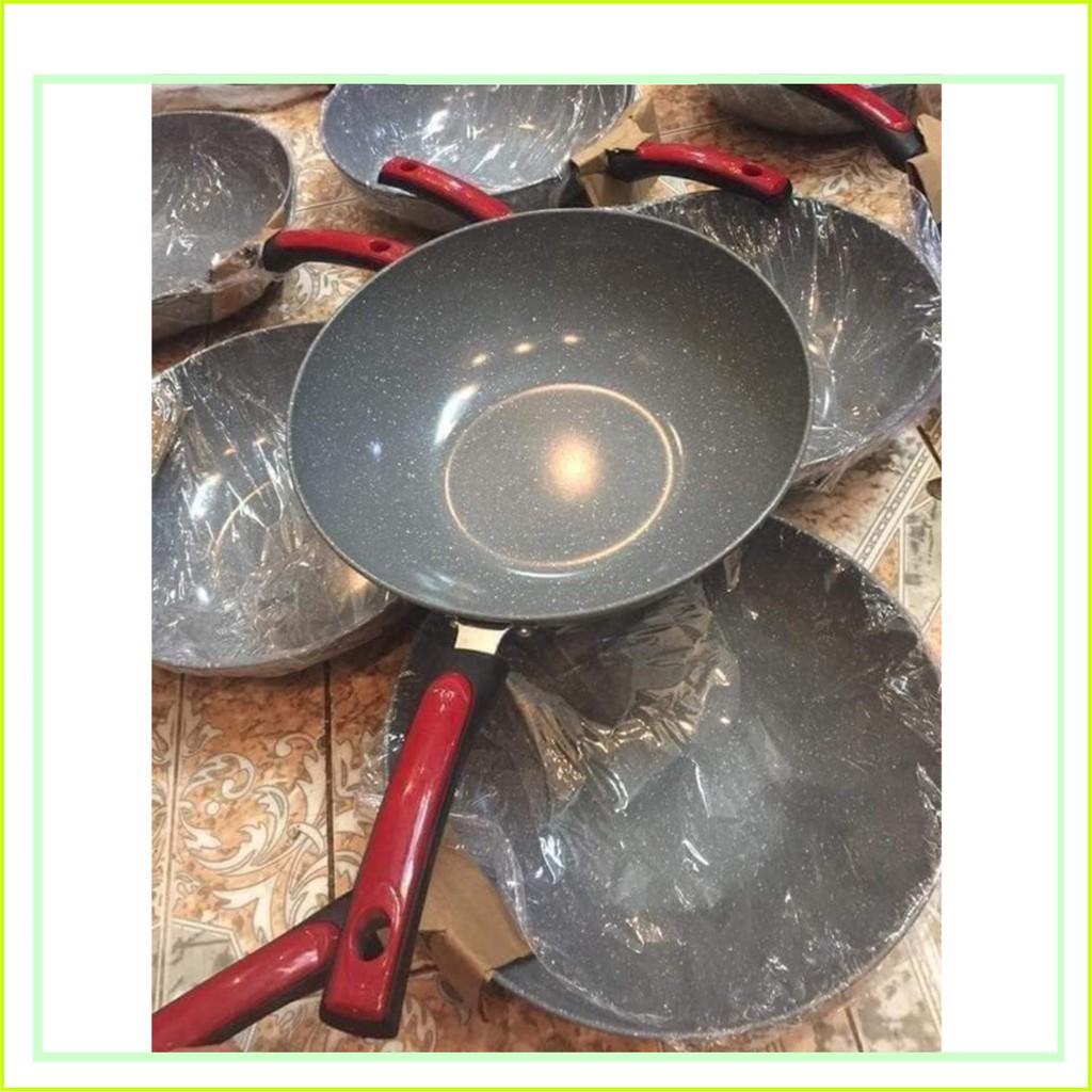 Chảo đá chống dính sâu lòng dùng cho cả bếp từ