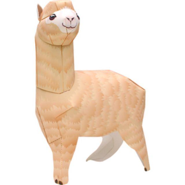 Mô hình giấy Động Vật lạc đà Alpaca