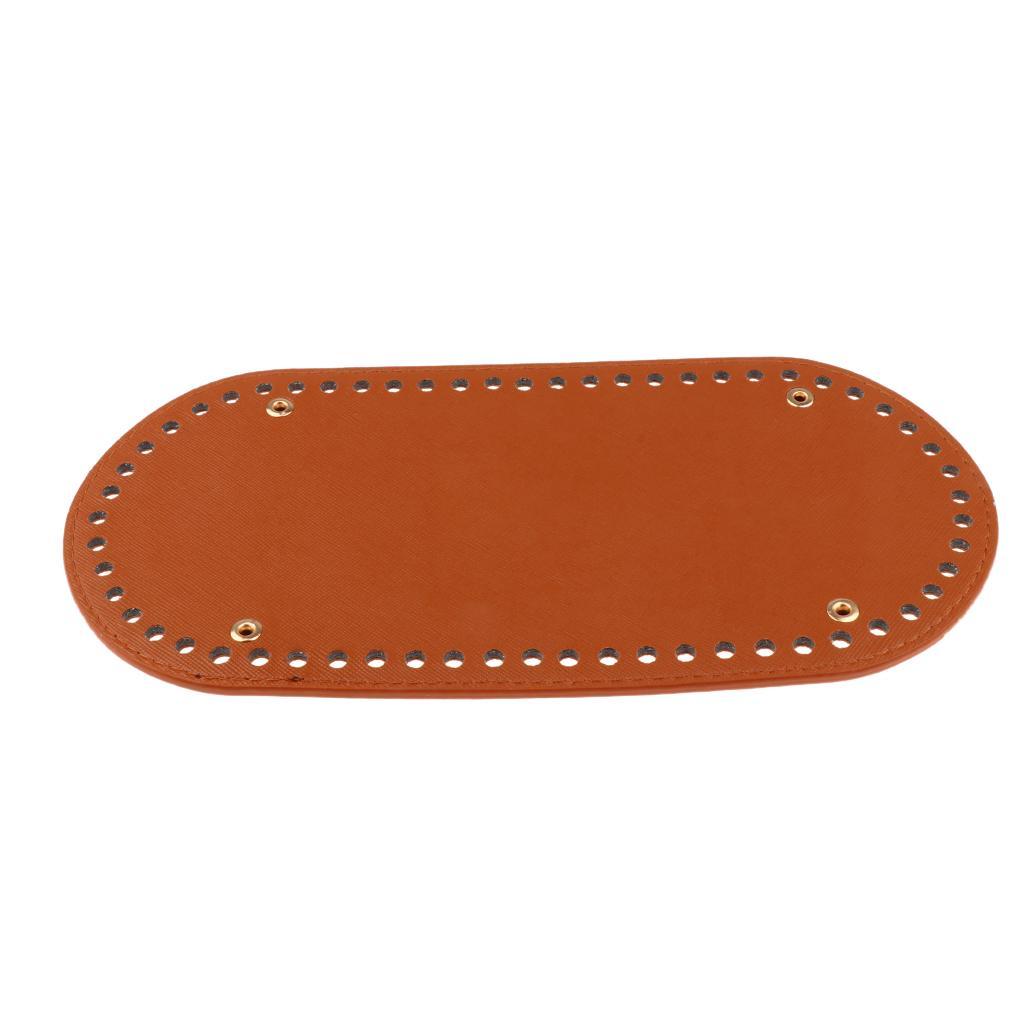 2x Knit Bags PU Pad Bottom Base 25x12x0.4cm Shaper Pet Bag Cushion 60 Holes