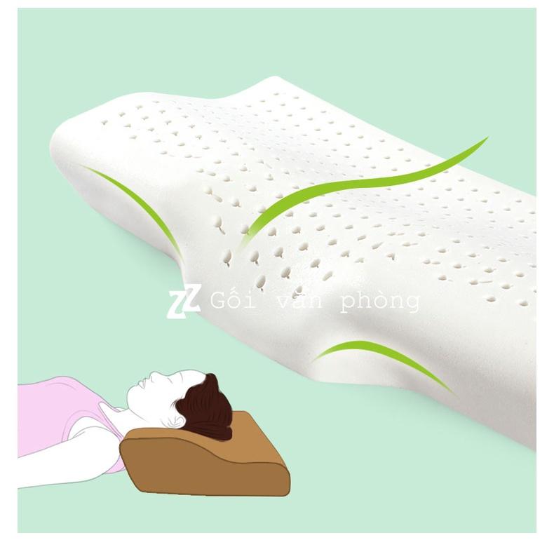 Gối ngủ thông minh cao su thiên nhiên CAO CẤP LDH-04+VỎ TẶNG