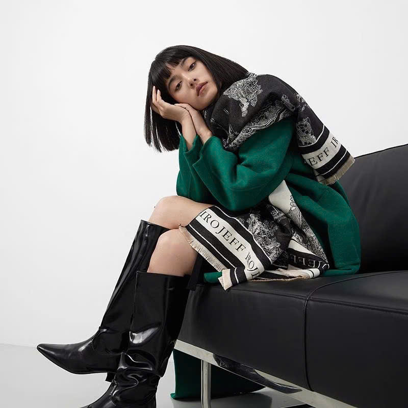 Khăn Choàng Cổ Nam Nữ Unisex Chất Len Nỉ Dày Cao Cấp Mềm Mịn, Khăn Len Quàng Cổ 65x185cm