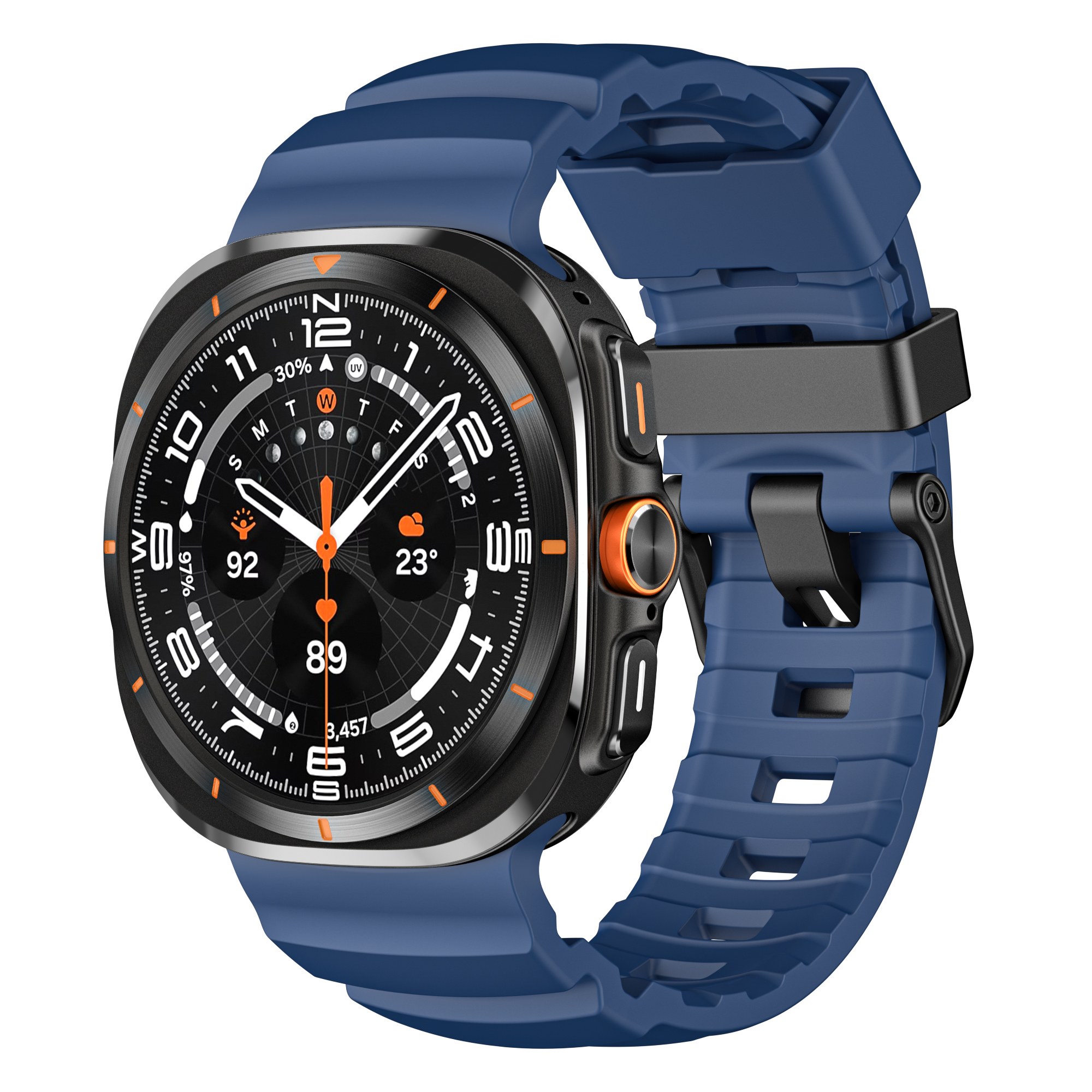 Dây đeo Silicone Tactix cho Samsung Galaxy Watch Ultra 47mm - Hàng Chính Hãng