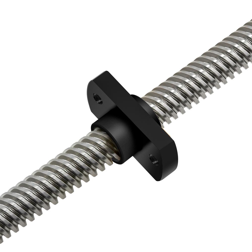 T8 Dây dẫn chống phản ứng dữ dội Vít 2 mm/8 mm Đồng thau/Đai ốc POM được sử dụng để nâng cấp Máy in 3D Ender 3 CR-10 Thanh ren Acme Loại bỏ khoảng cách