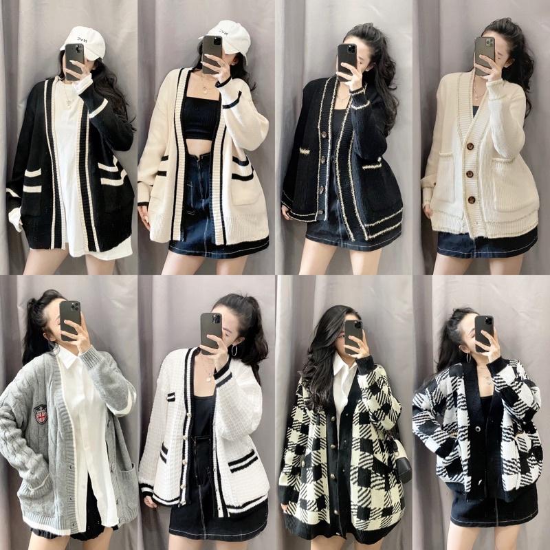 Hình ảnh Áo khoác len cardigan nữ (ảnh thật+hàng sẵn)