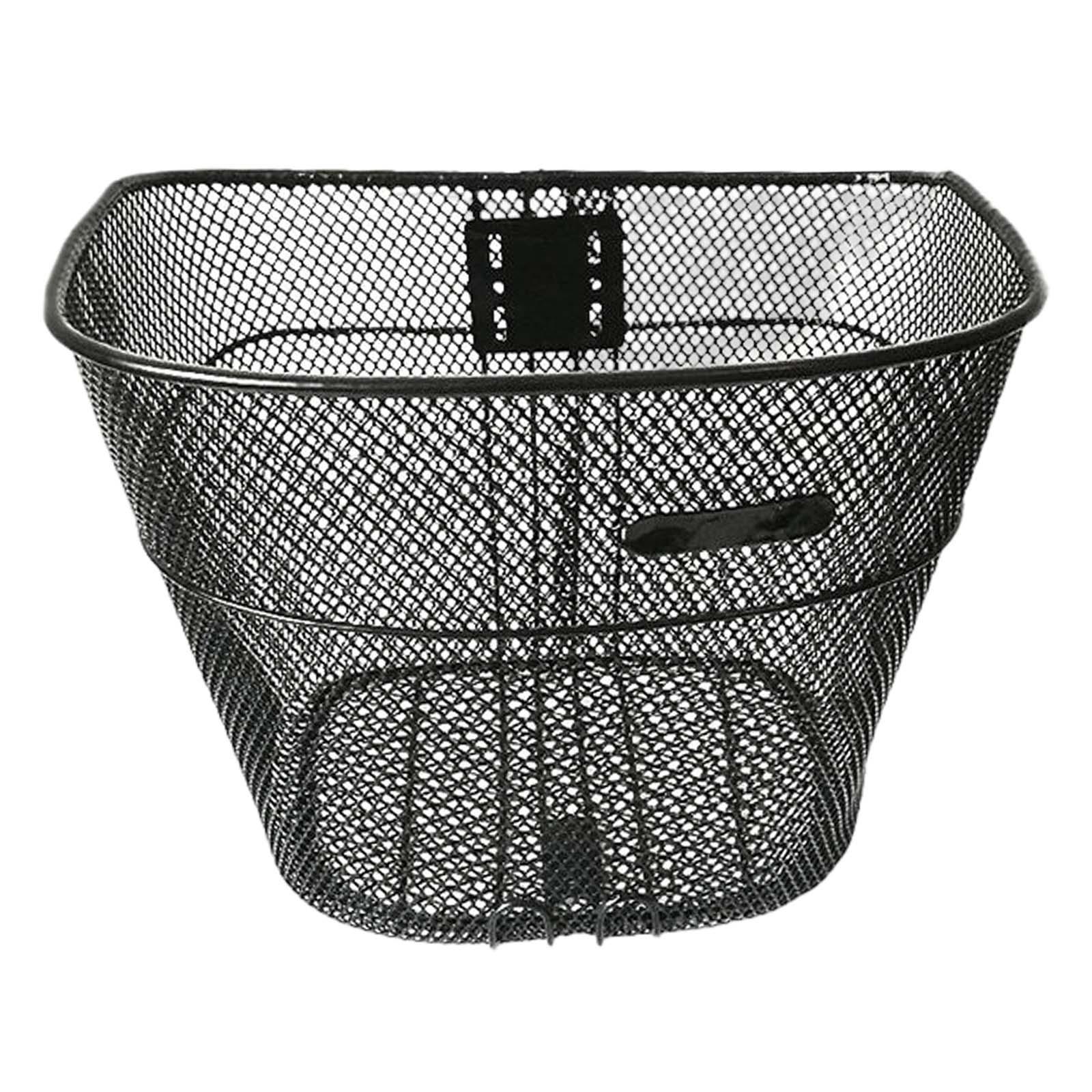 Metal Bike Basket Front Handlebar Basket Hanging Basket Detachable