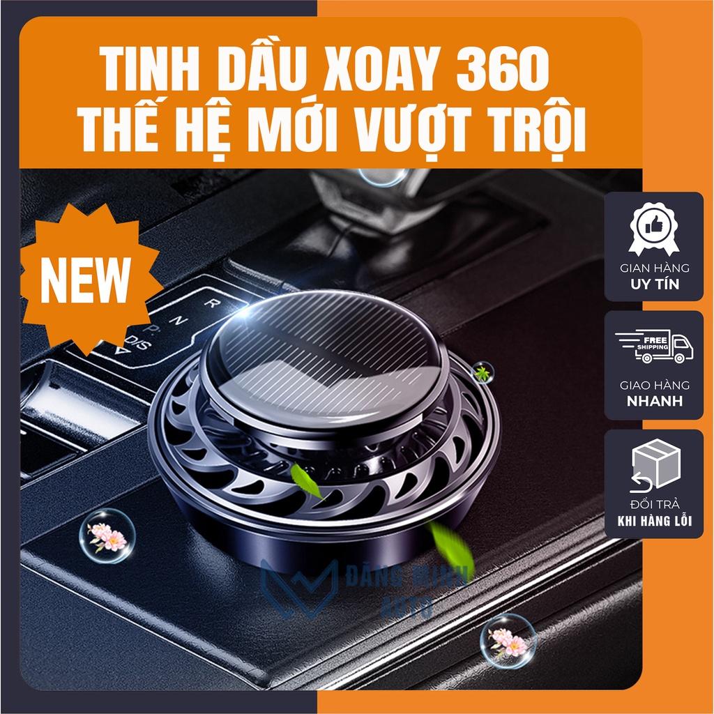 Sáp thơm khuếch tán tinh dầu xoay 360 độ sử dụng năng lượng mặt trời, nước hoa ô tô xe hơi cao cấp ST03