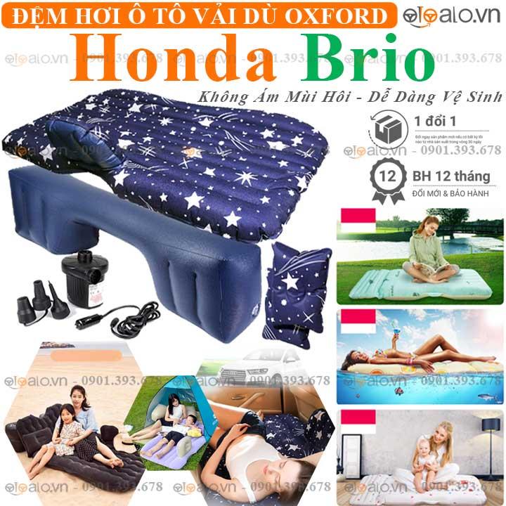 Đệm hơi xe ô tô Honda Brio vải dù Oxford CAO CẤP họa tiết ngôi sao