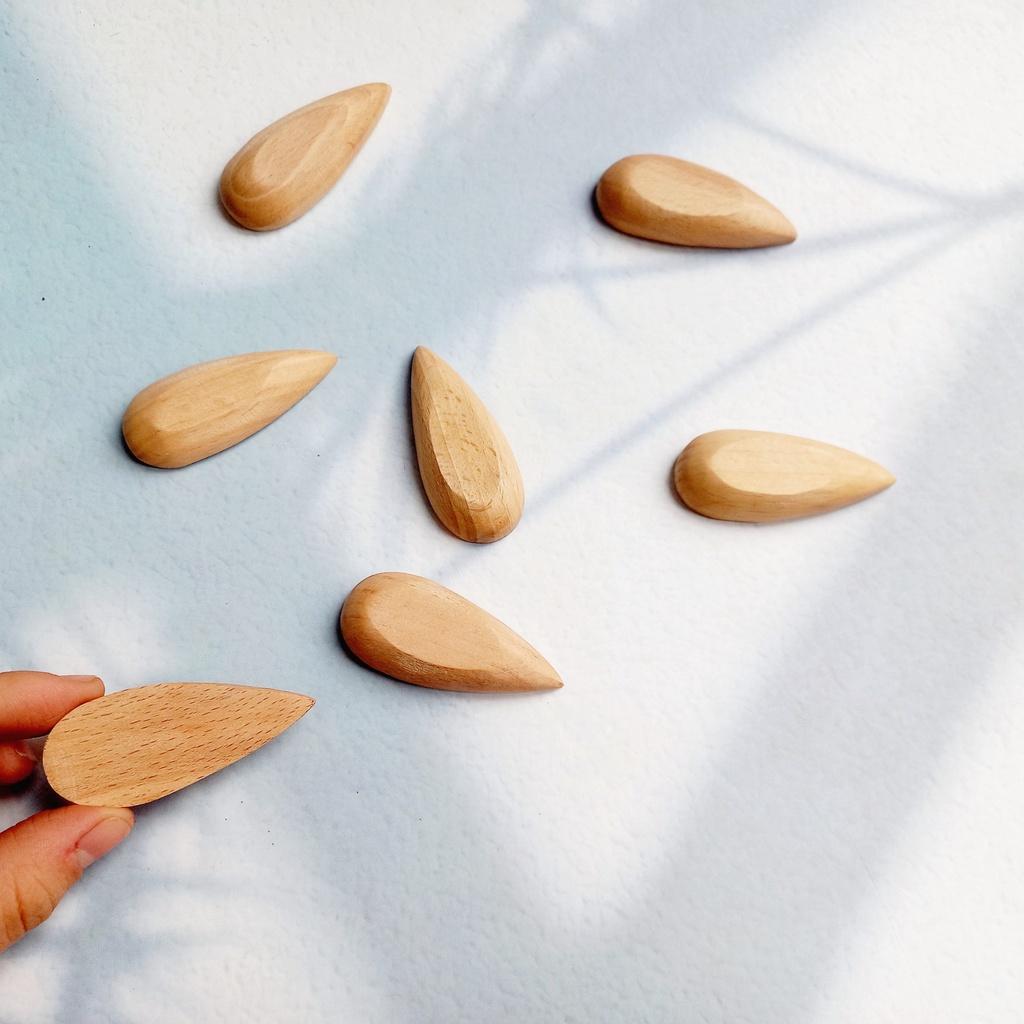 Gác/Kê Đũa Oval Gỗ Beech Hình Giọt Nước, Gác Gỗ Sang Trọng