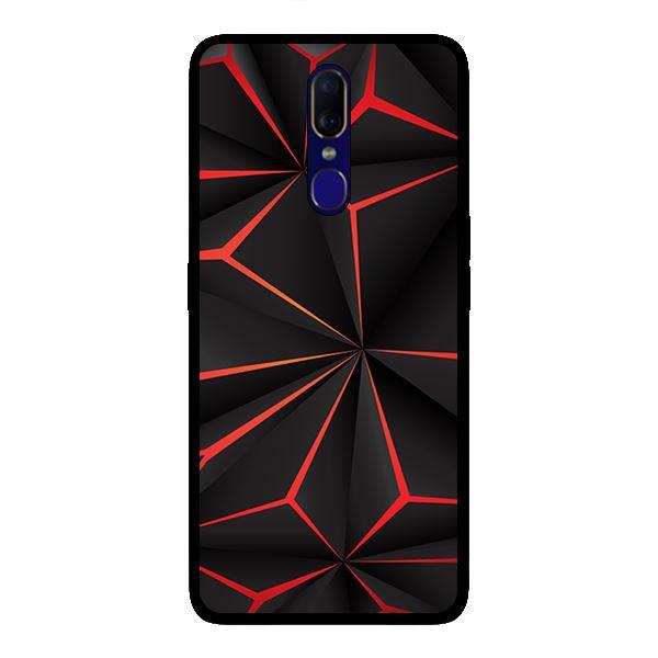 Ốp lưng dành cho Oppo F11 Họa Tiết Đỏ Đen - Hàng chính hãng