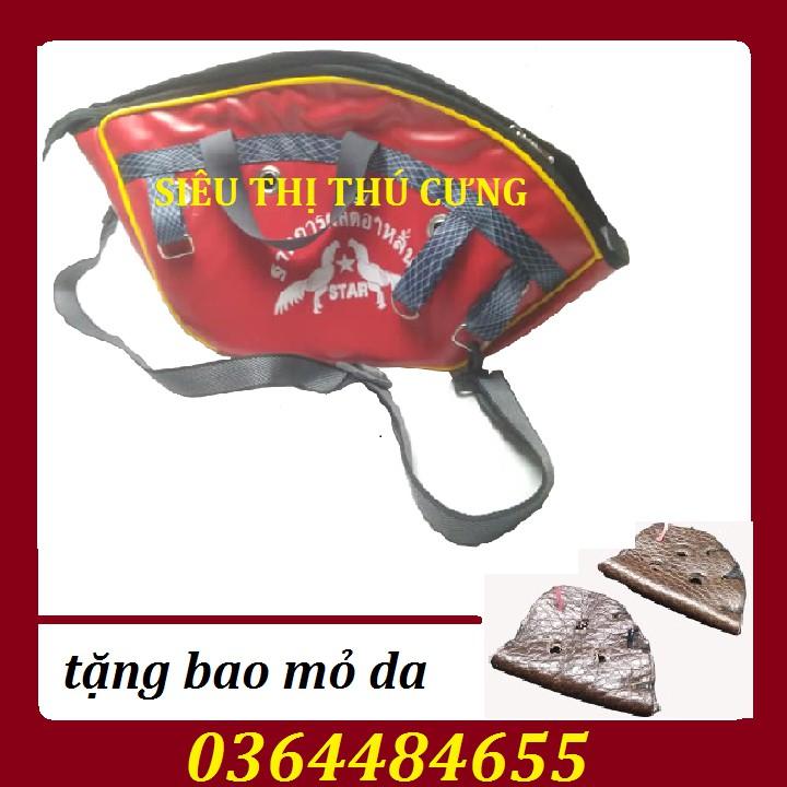 TÚI DA VẬN CHUYỂN GÀ - TẶNG BAO MỎ DA