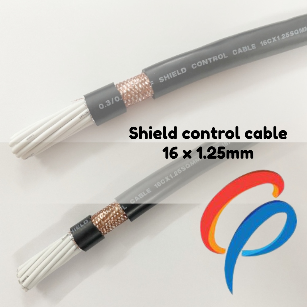 Cáp điều khiển 16 lõi x 1.25mm có lưới chống nhiễu điện áp 500 volt vỏ bọc pvc