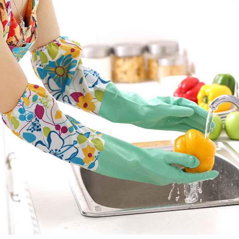 Găng Tay Cao Su Rửa Chén Chống Thấm Nước Siêu Bền Tiện Dụng
