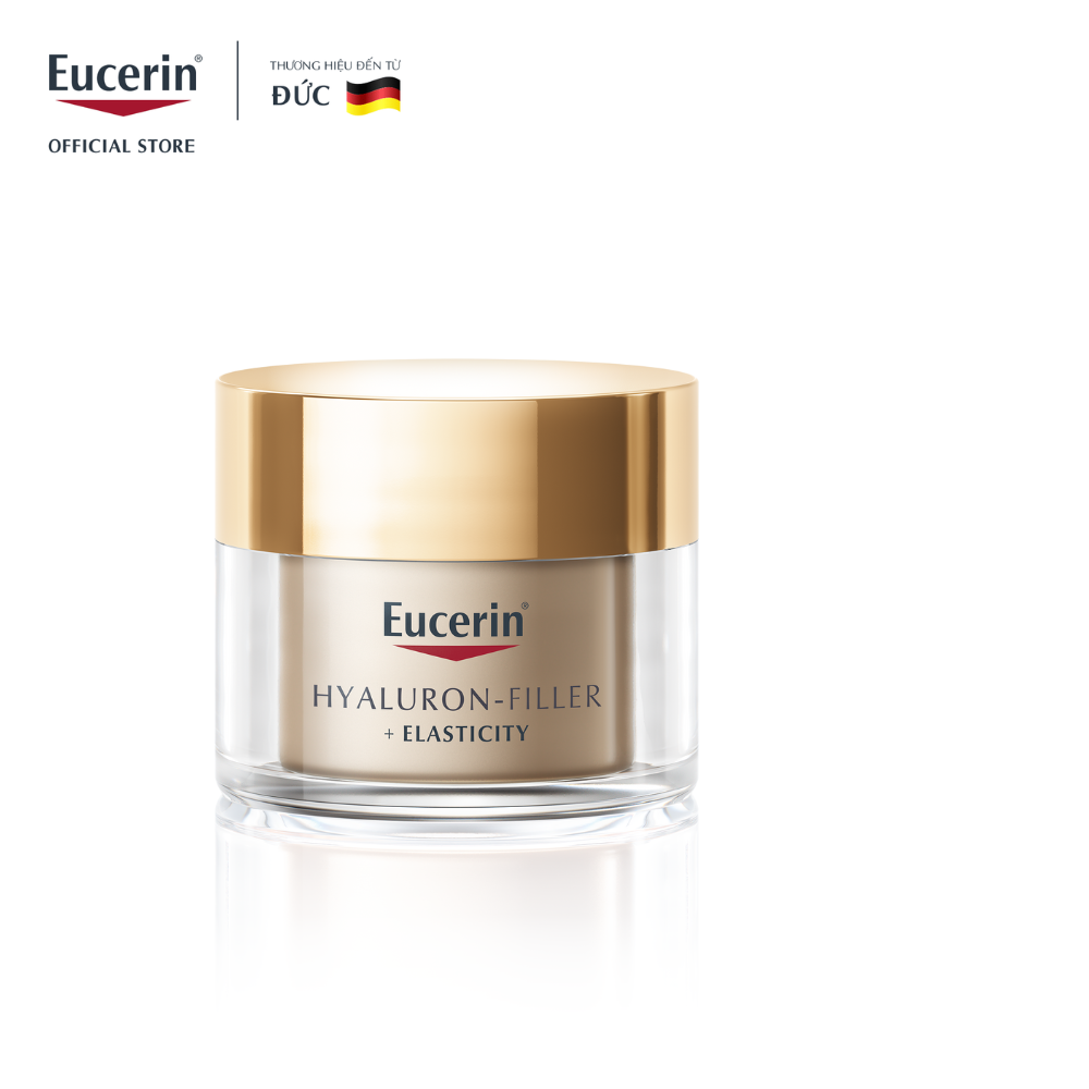 Kem dưỡng ngăn ngừa nếp nhăn sâu &amp; da chảy xệ ban đêm Eucerin Anti-age Hyaluron-Filler+ Elasticity Night 50ml