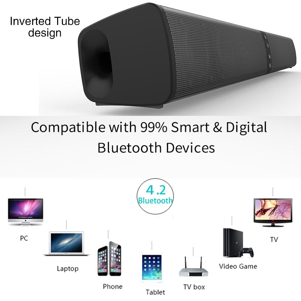 Loa loa bluetooth không dây loa truyền hình phân tách thanh âm nhạc thanh âm thanh cho loa siêu trầm máy tính cho TV với FM Radio TF Aux Color: BS-36