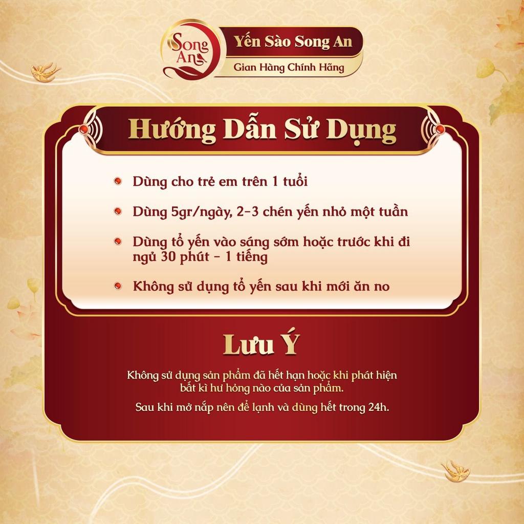 Set tổ yến sào tinh chế baby, Yến vụn tinh chế Song An Food bổ sung dưỡng chất cho bé chia sẵn túi nhỏ