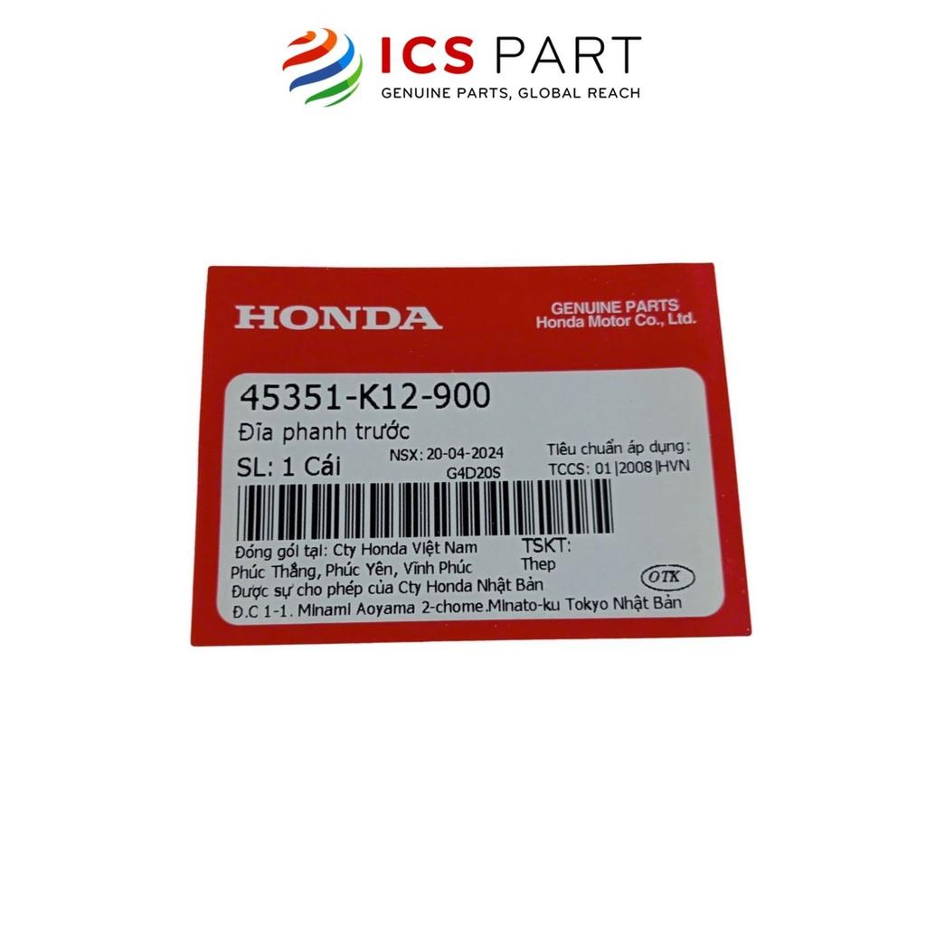 Đĩa Phanh Trước HONDA Lead 110, Lead 125 2013-2015 (45351K12900)