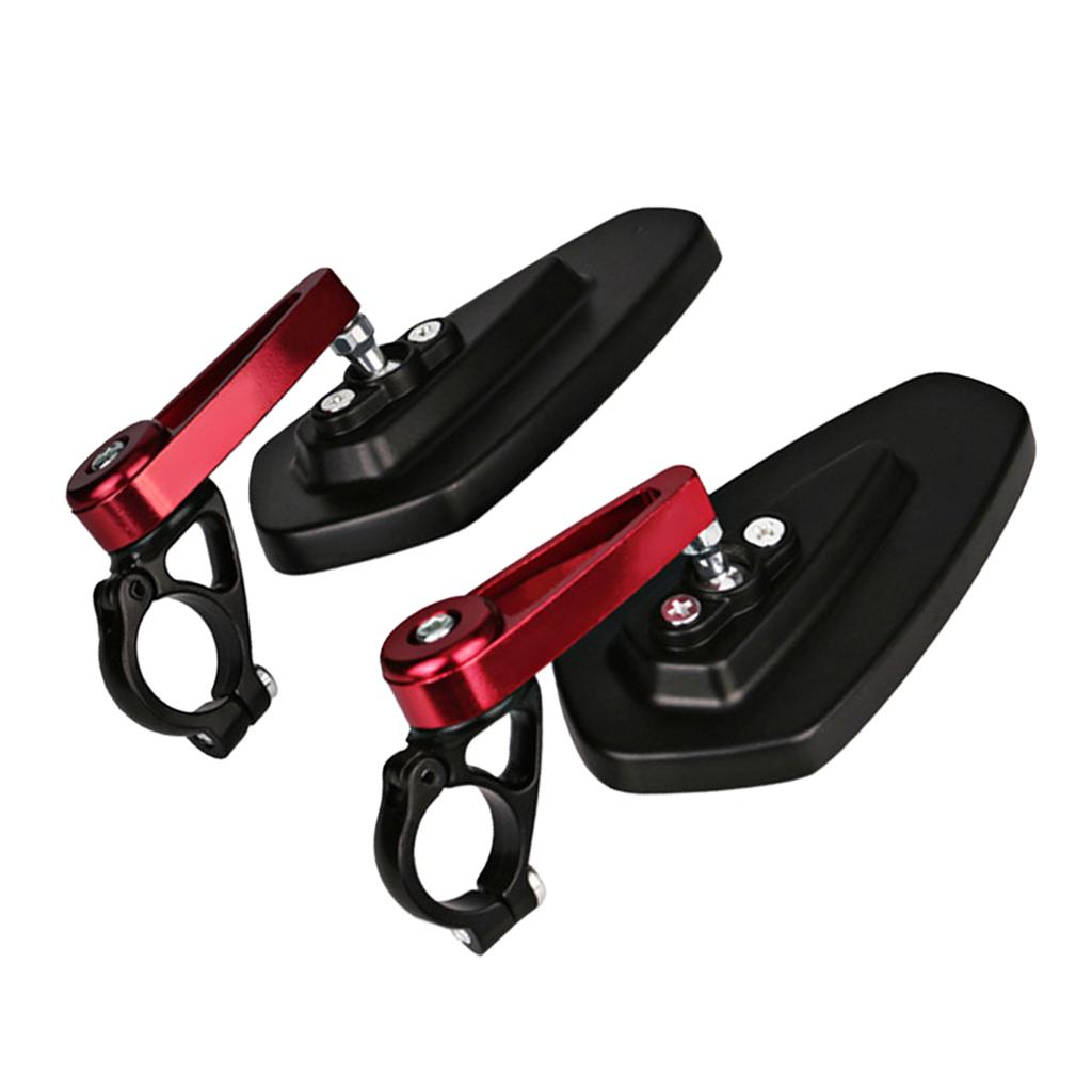 CNC 7/8" 22mm Handle Bar End Rear View Side Mirrors 360 Degree Adjustable for Motorcycle
