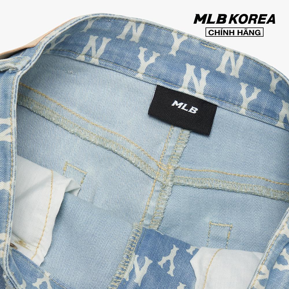 MLB - Quần jeans nữ phom skinny Monogram 3FDPM0521-50BLL