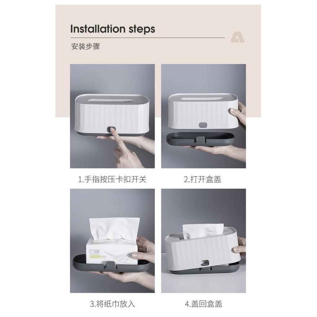 Hộp Nhựa Đựng Khăn Giấy Kiểu Dáng Sáng Tạo