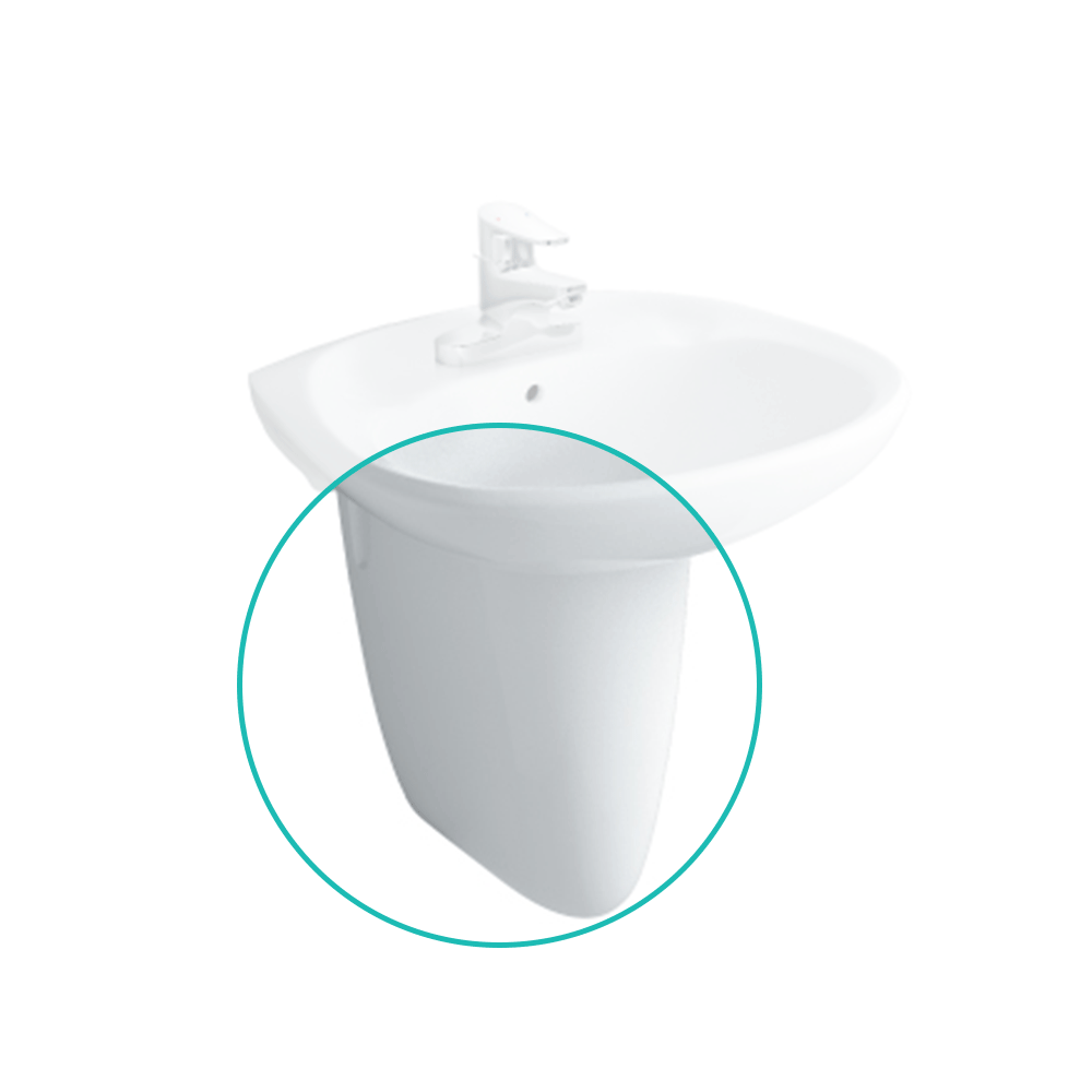 Chân chậu lavabo treo tường Inax L-284VC ( không bao gồm chậu )