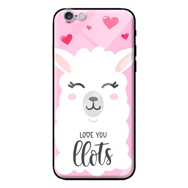 Ốp kính cường lực cho iPhone 6s Plus mẫu cừu 2 - Hàng chính hãng
