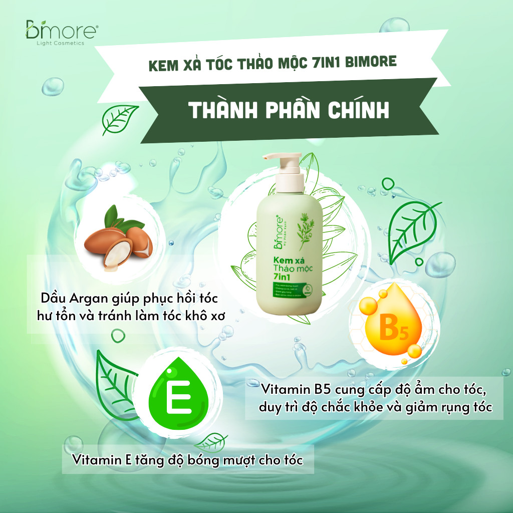 Kem xả thảo mộc 7in1_300ml - Hương nước hoa Hoa cỏ phương Đông