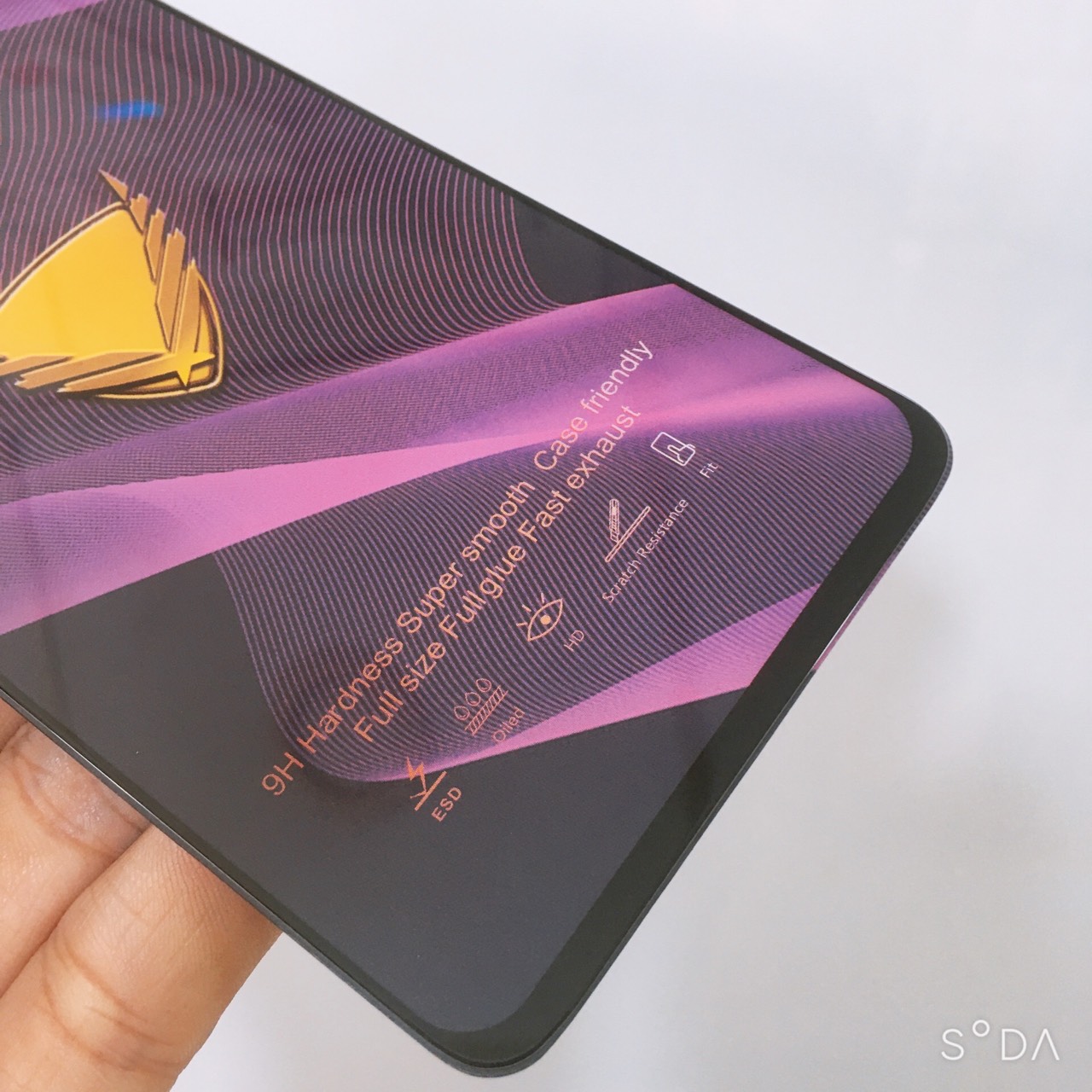 Kính cường lực full màn hình OG tím cao cấp dành cho Xiaomi Redmi Note 8/ Note 8 Pro