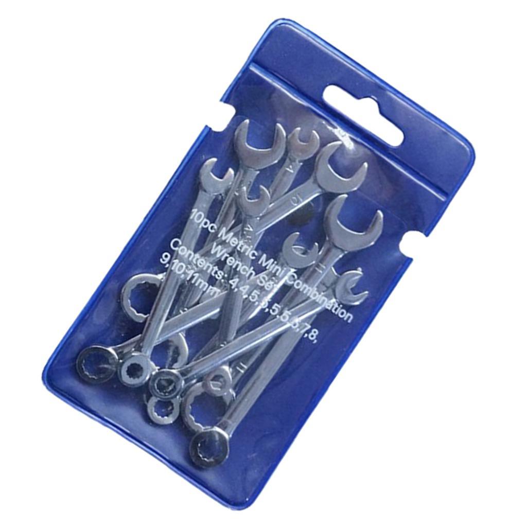 20x Steel Polished Ratcheting Combination Spanner Wrench Set Flex-Head