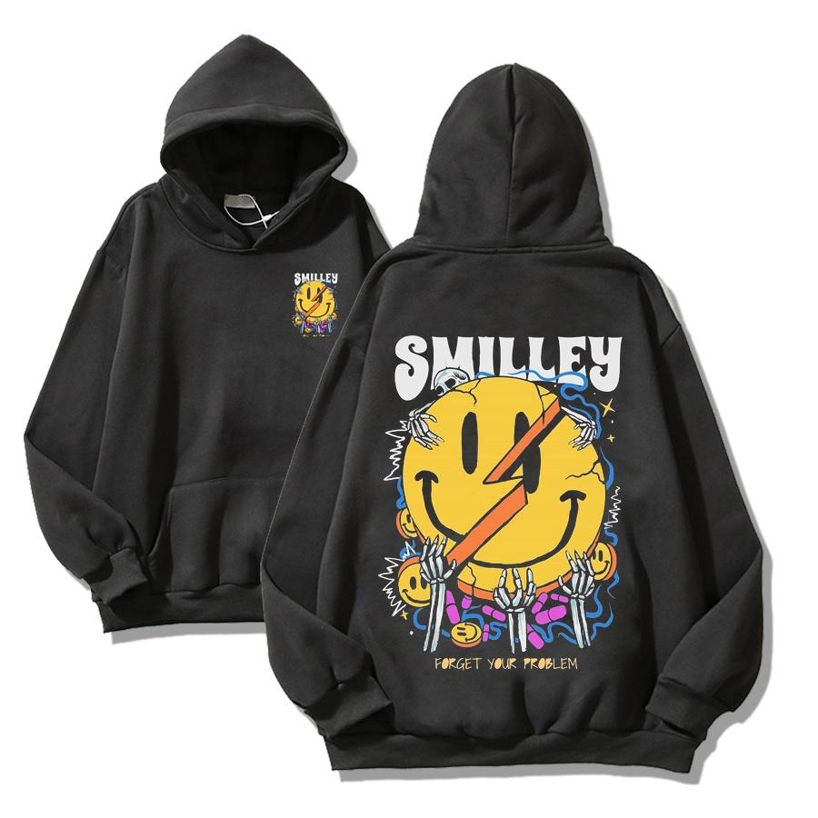 ÁO HOODIE FORM RỘNG NAM NỮ SMILE